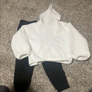 DSG Black and White Matching Leggings Set